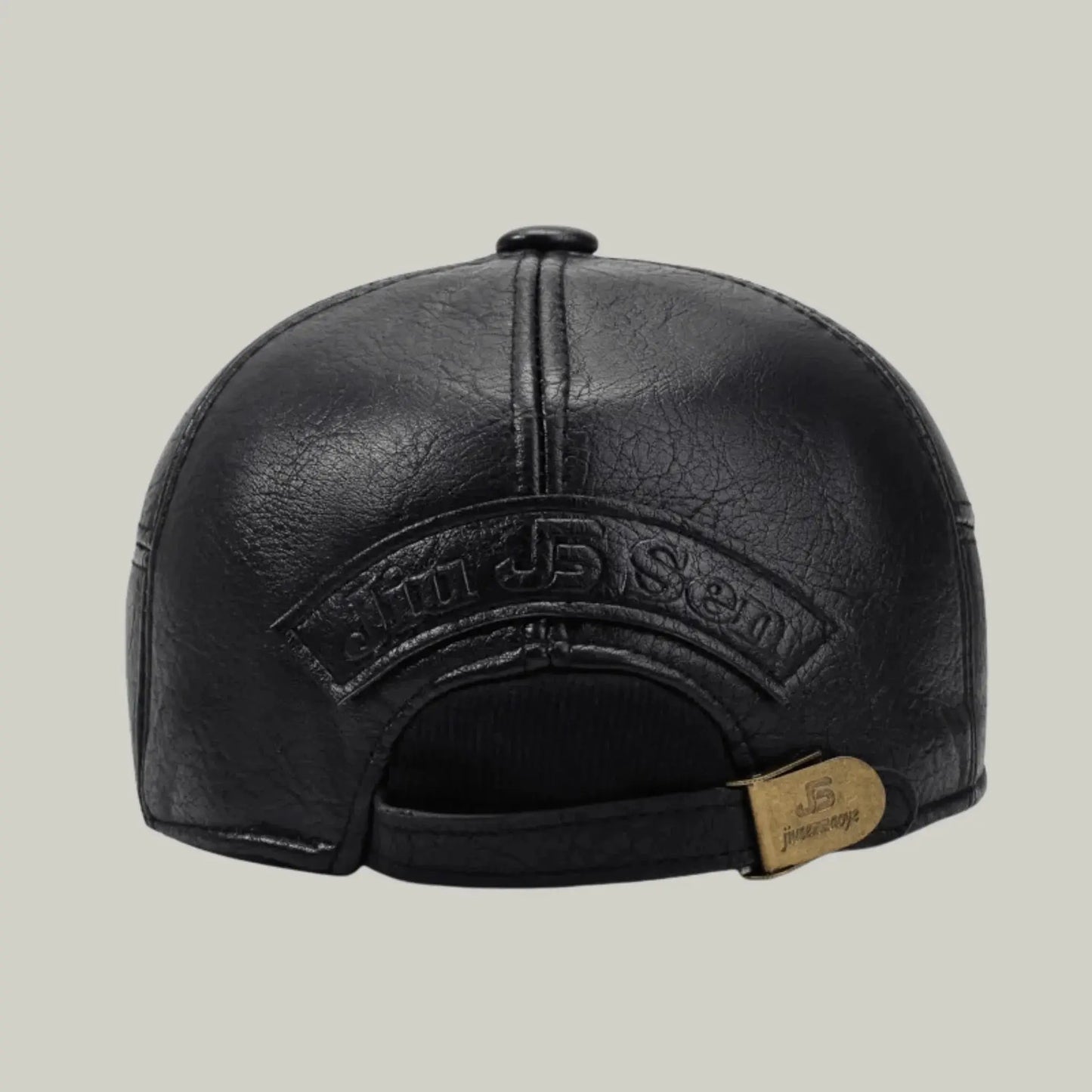 Béret Homme Noir Cuir – Cache-Oreilles Intégré Hiver Maison Shelby