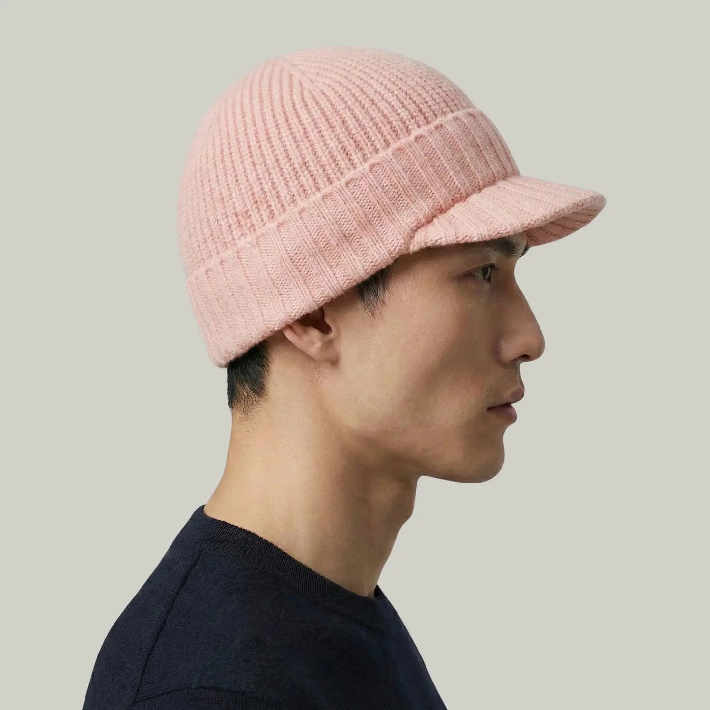 Bonnet Casquette Rose Poudré Femme Homme – 2 en 1 Réversible Maison Shelby