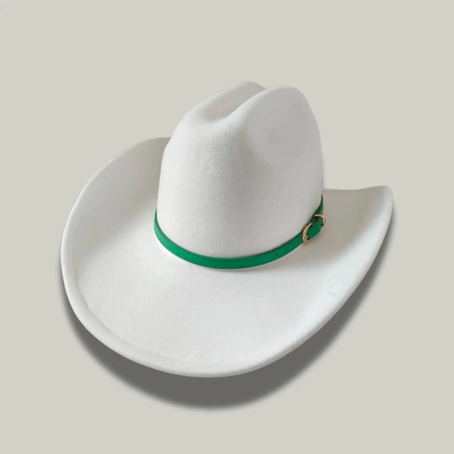 Chapeau Cowboy Ivoire Mixte Feutre Bandeau Fin Uni Maison Shelby