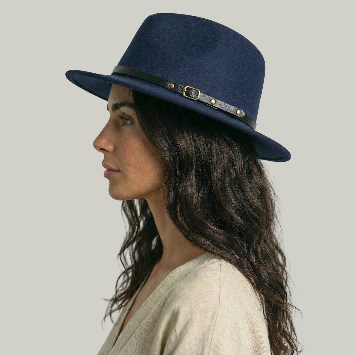 Chapeau Fedora Bleu Marine – Style Classique Homme & Femme