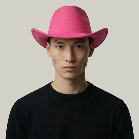Chapeau de Cowboy Rose Fuchsia – Style Épuré Homme & Femme Maison Shelby