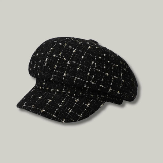 Béret Gavroche Femme Noir