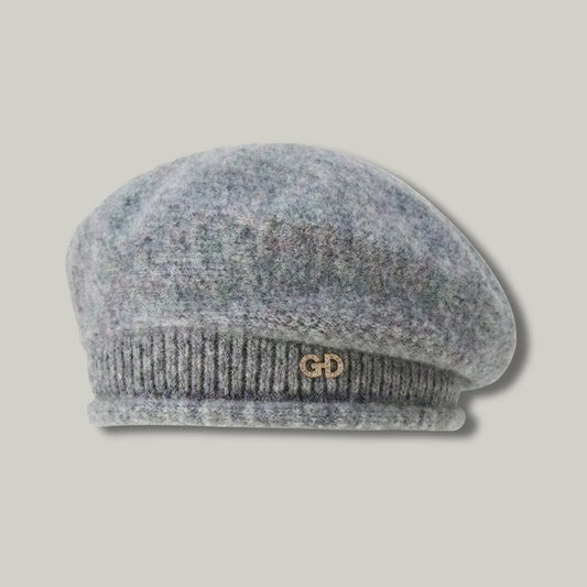Béret Femme Gris Effet Laine