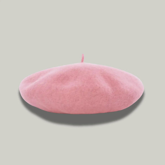 Béret Basque Femme Rose Simple