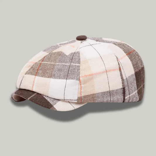 Béret Gavroche Beige Vintage