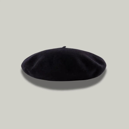 Béret Basque Femme Noir Simple