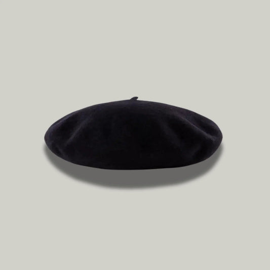 Béret Basque Femme Noir Simple