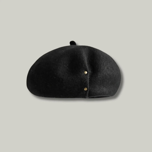 Béret Basque Femme Noir Chic
