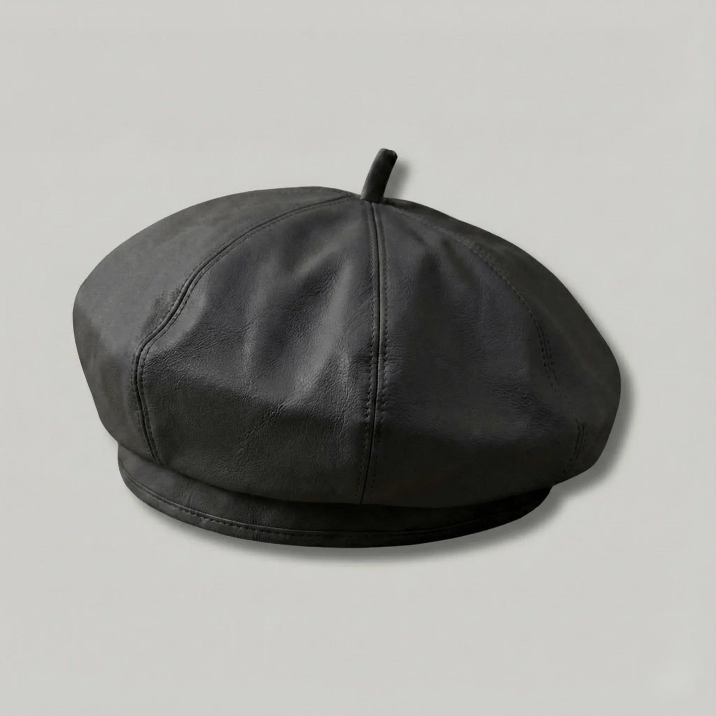 Béret Basque Femme Noir Brillant