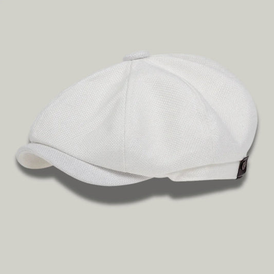 Béret Gavroche Blanc Simple