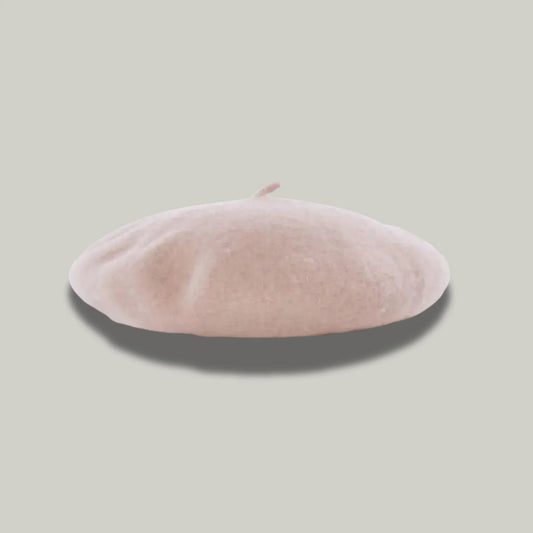 Béret Basque Femme Beige Simple