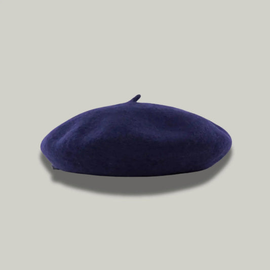 Béret Basque Femme Bleu Simple