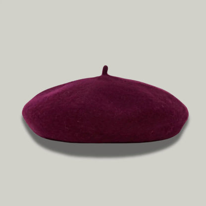 Béret Basque Femme Rouge Simple