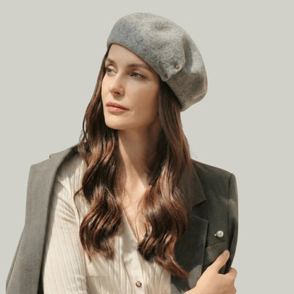 Béret Basque Femme Gris Chic