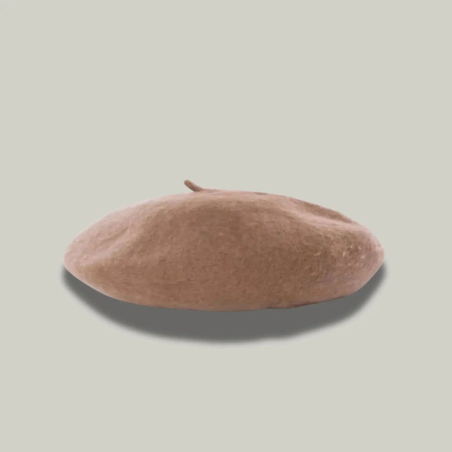 Béret Basque Femme Laine Camel Uni Classique Maison Shelby