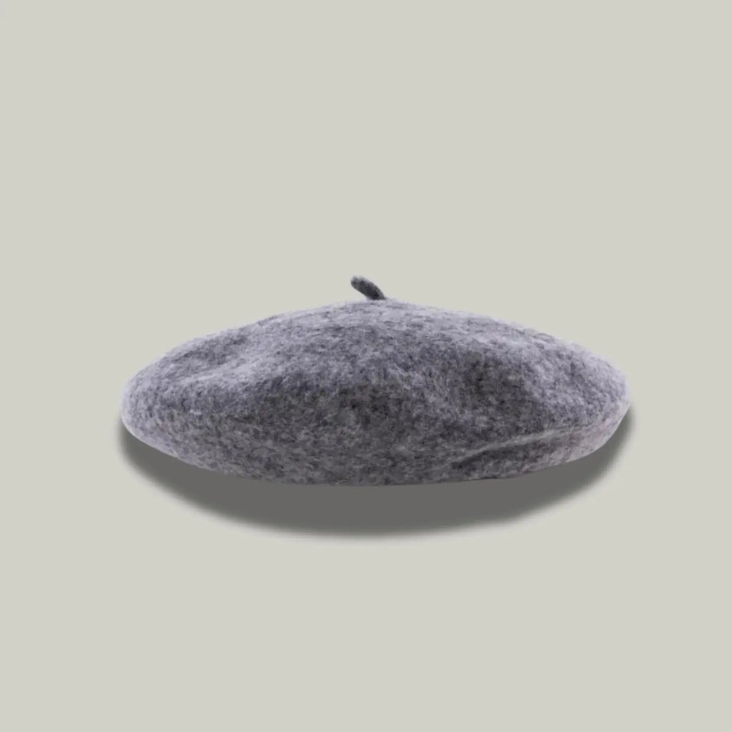 Béret Basque Femme Laine Gris Chiné Souple Maison Shelby