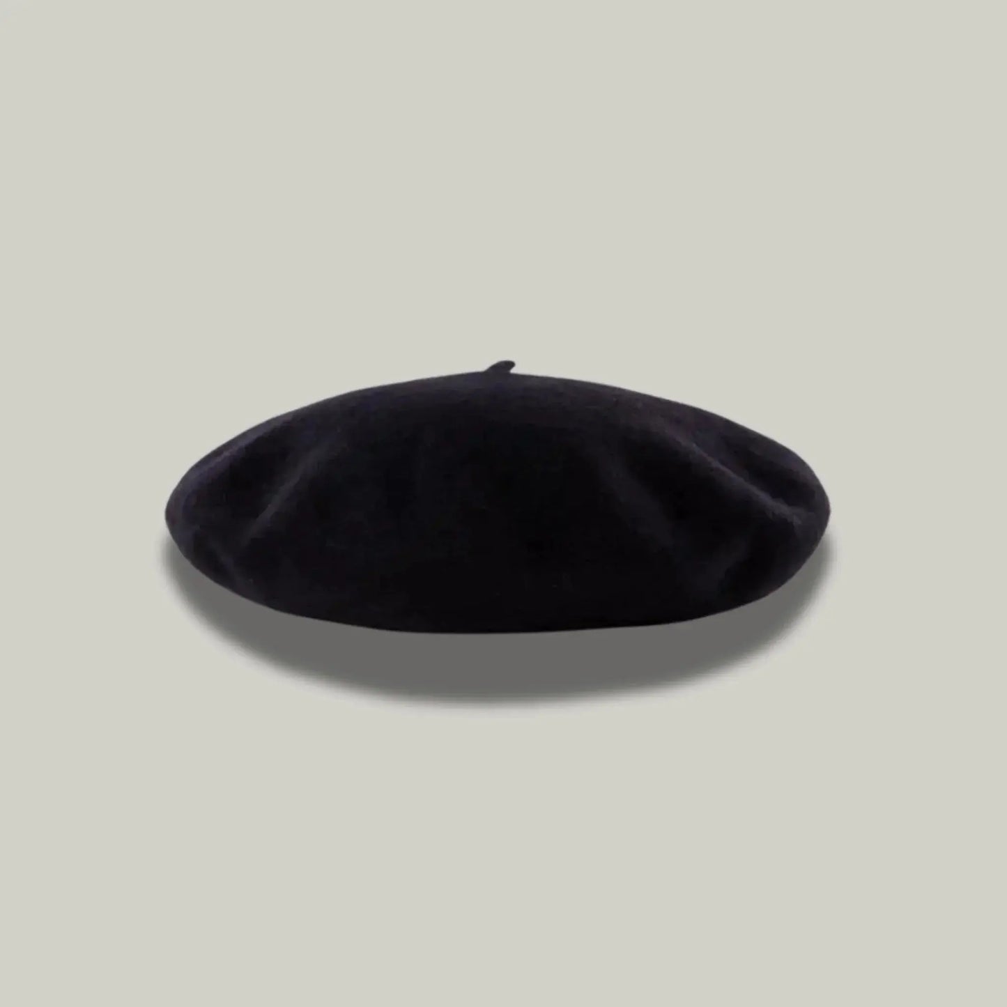 Béret Basque Femme Laine Noir Uni Intemporel Maison Shelby