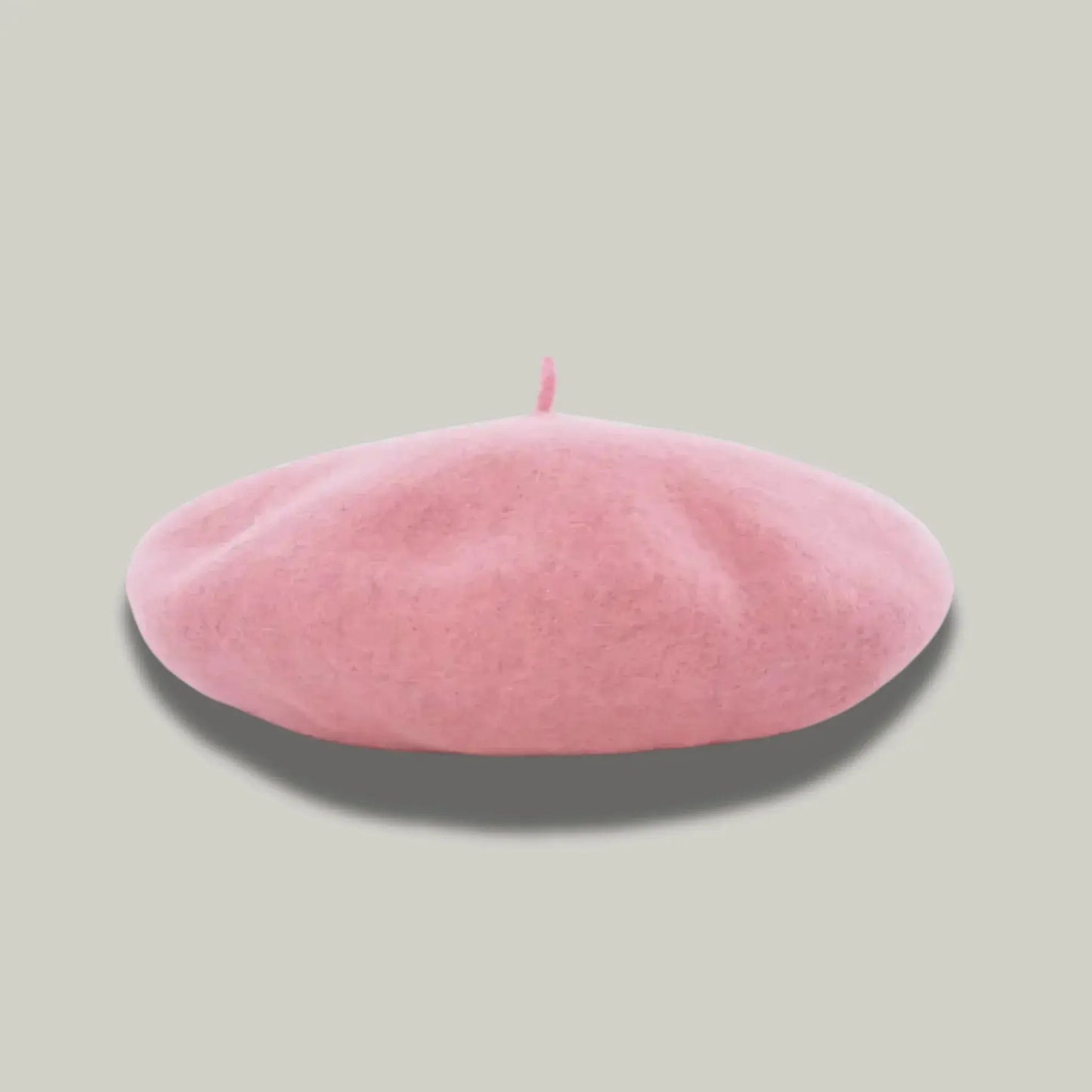 Béret Basque Femme Laine Rose Bonbon Uni Souple Maison Shelby