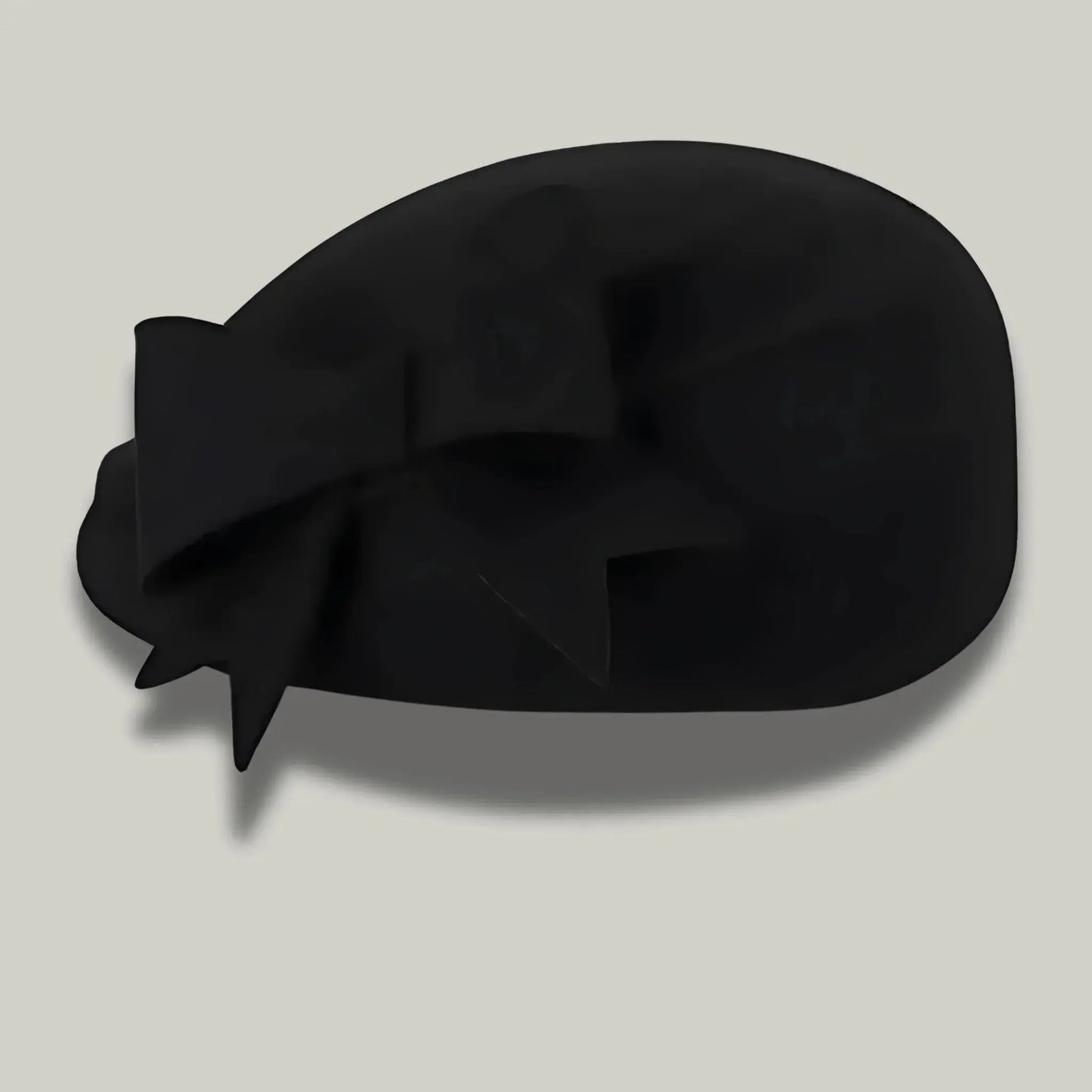Béret Basque Femme Noir Nœud Oversize Élégant Maison Shelby