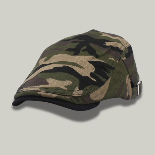 Béret Camouflage Homme – Style Militaire Classique