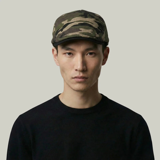 Béret Camouflage Homme – Style Militaire Classique Maison Shelby