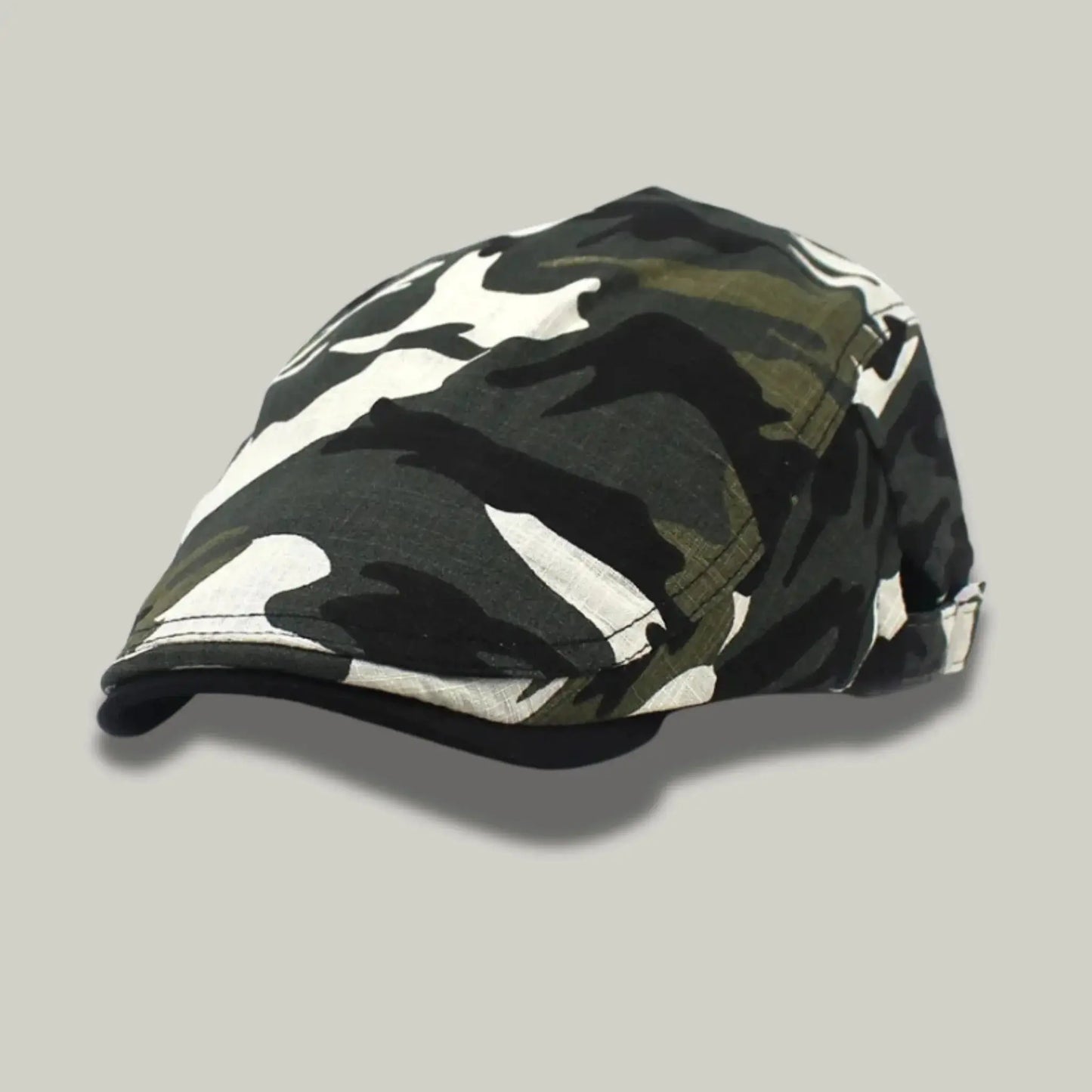 Béret Camouflage Homme – Style Militaire Classique Maison Shelby