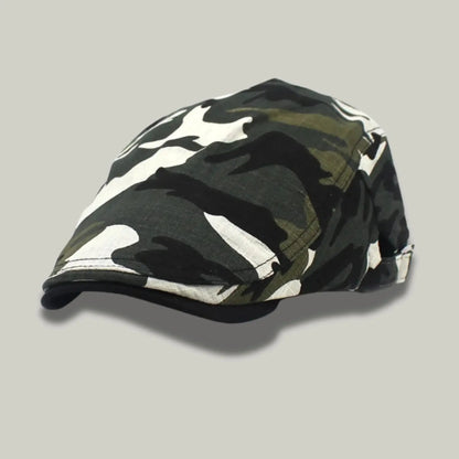 Béret Camouflage Homme – Style Militaire Classique Maison Shelby