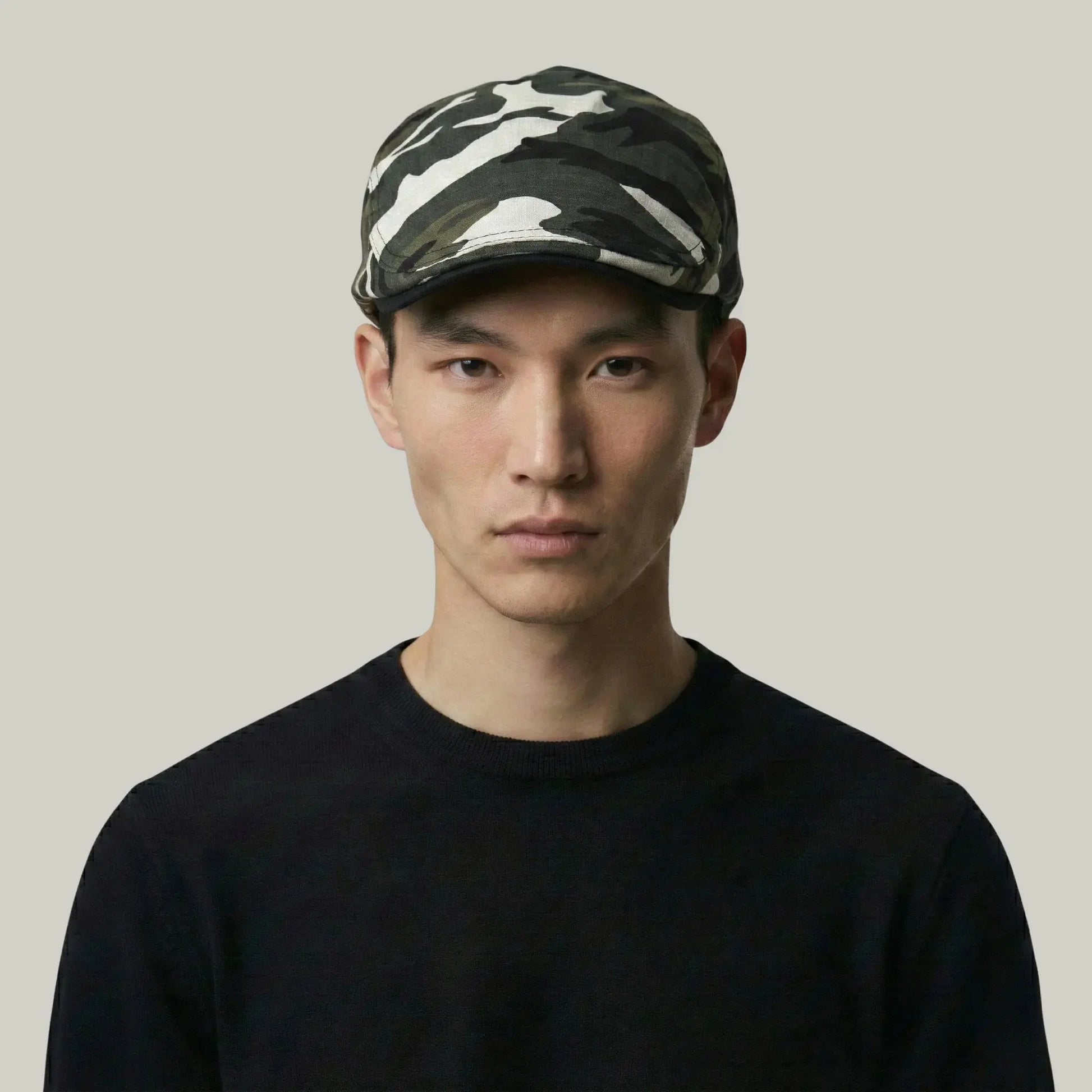 Béret Camouflage Homme – Style Militaire Classique Maison Shelby