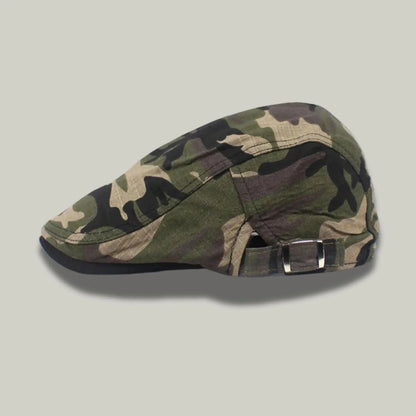 Béret Camouflage Homme – Style Militaire Classique Maison Shelby