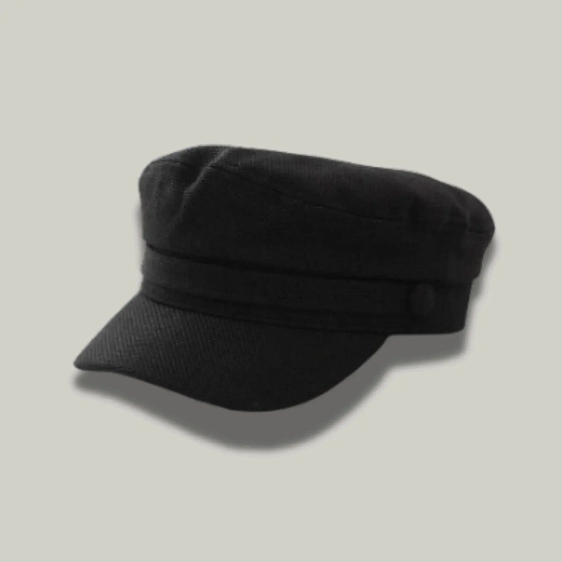 Béret Gavroche Femme Noir Uni Bandeau Texturé Maison Shelby