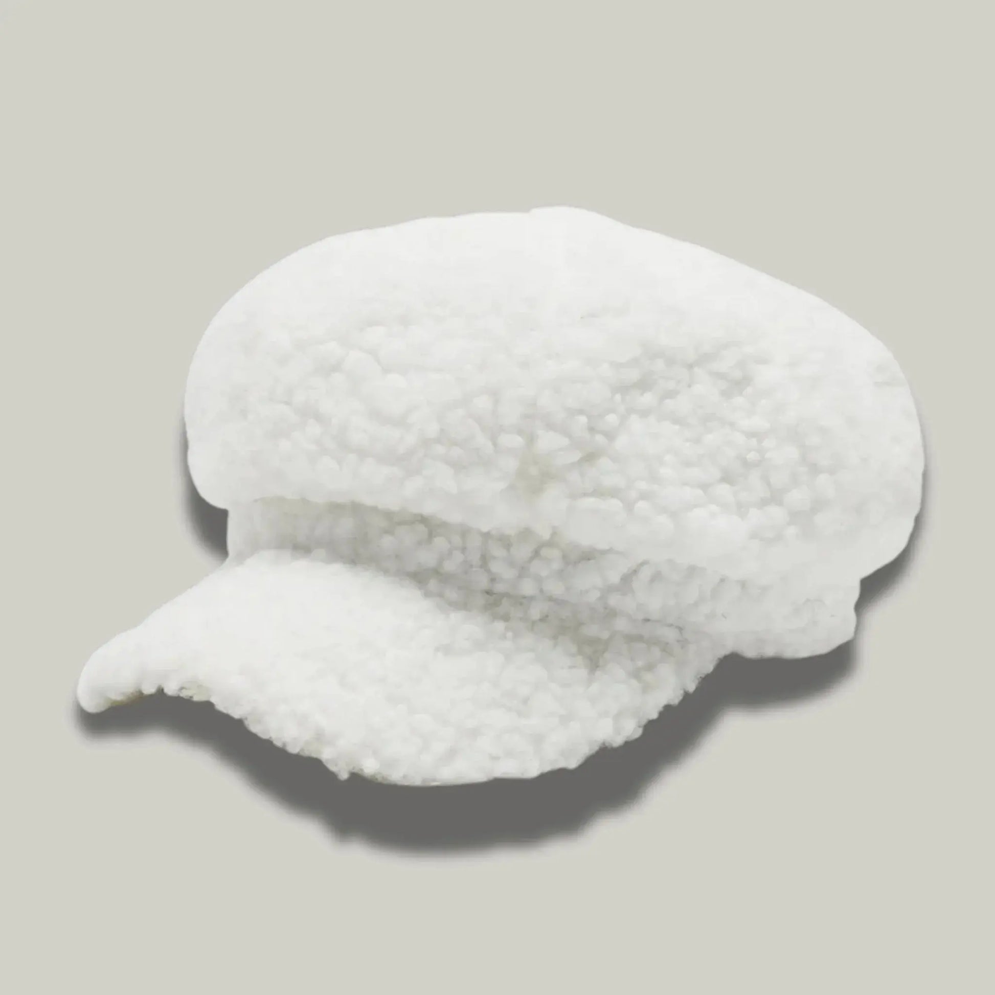 Béret Gavroche Femme Sherpa Blanc Crème Moelleux Maison Shelby