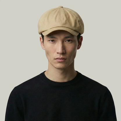 Béret Gavroche Homme Beige Sable Uni Maison Shelby