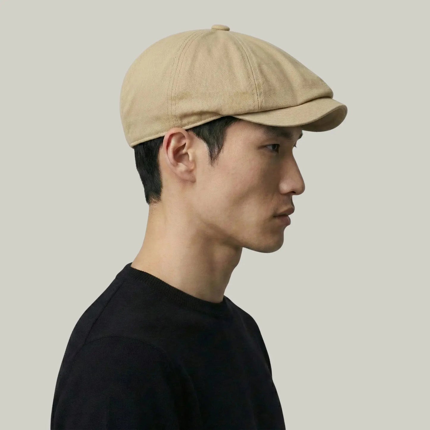 Béret Gavroche Homme Beige Sable Uni Maison Shelby