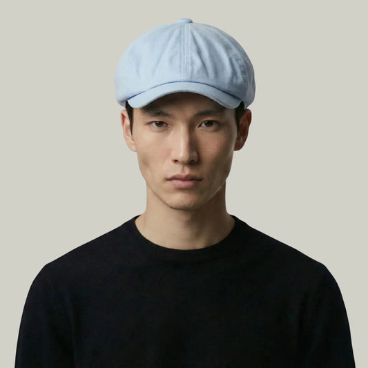 Béret Gavroche Homme Bleu Ciel Uni Maison Shelby