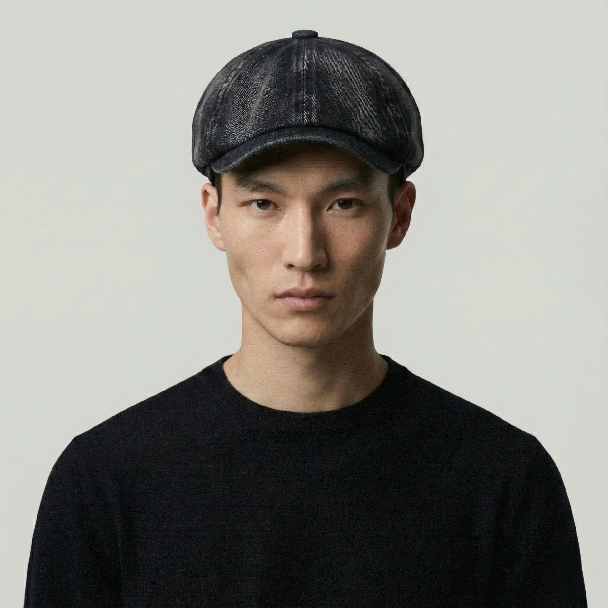 Béret Gavroche Homme Effet Jean Délavé Maison Shelby