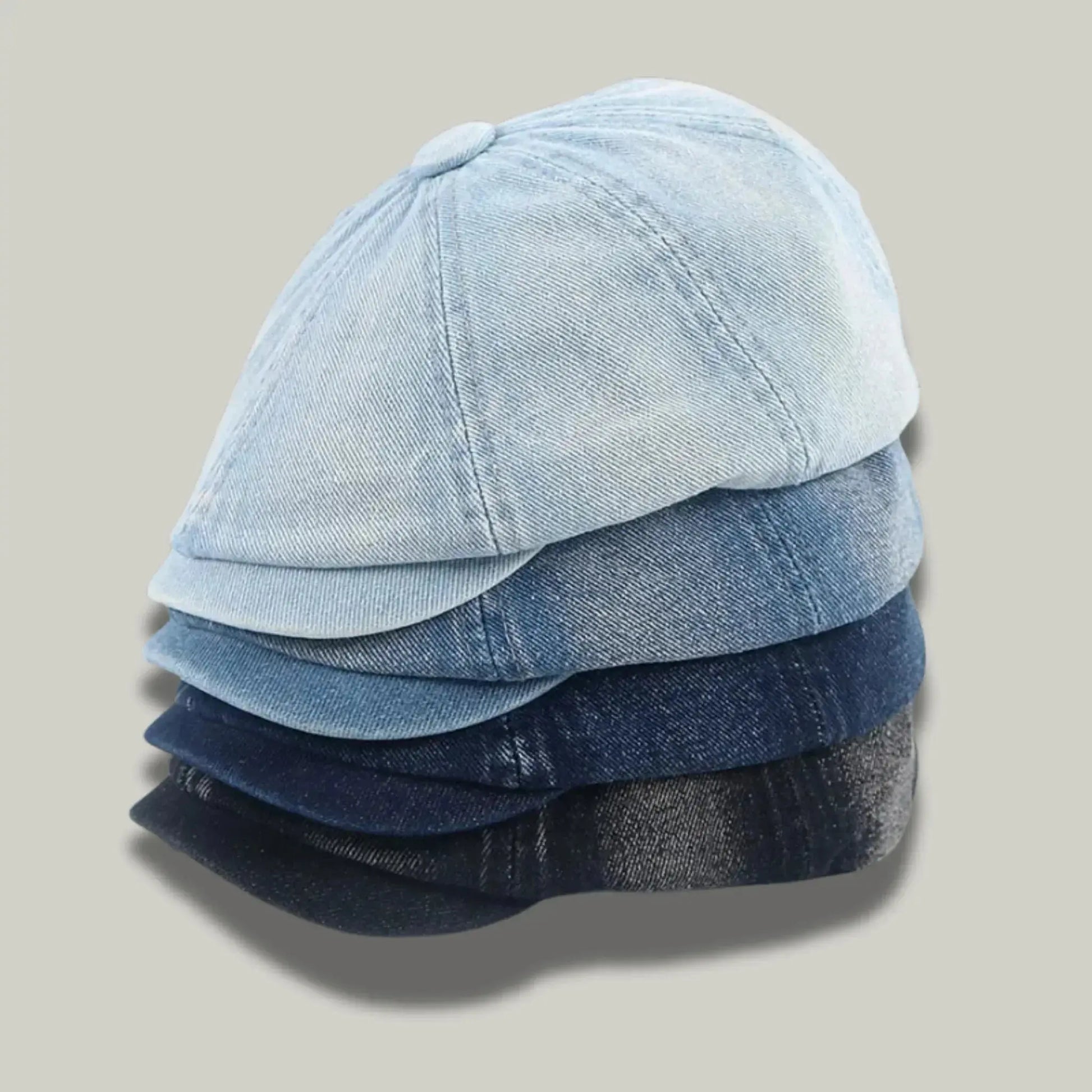 Béret Gavroche Homme Effet Jean Délavé Maison Shelby