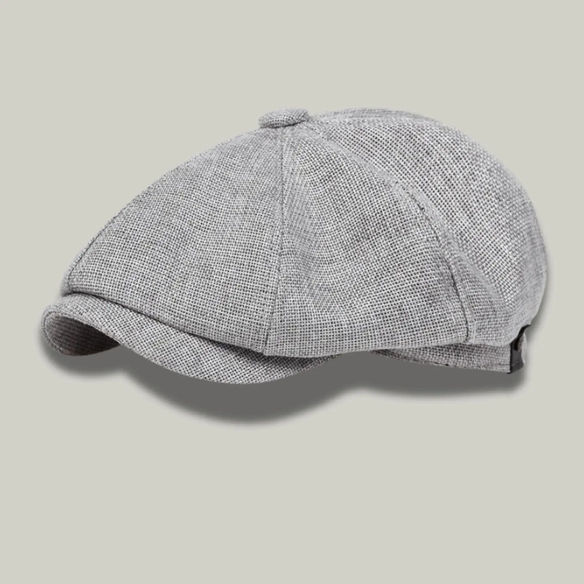 Béret Gavroche Homme Femme Gris Chiné Uni Maison Shelby