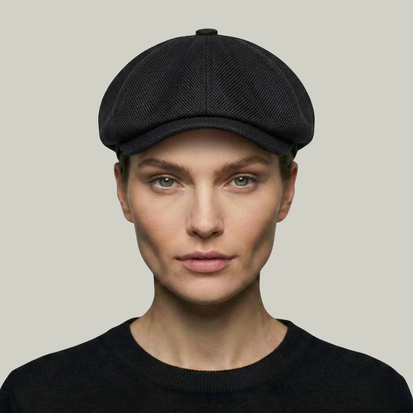 Béret Gavroche Noir Simple Maison Shelby