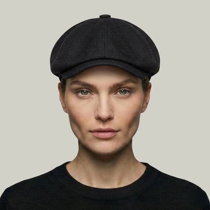 Béret Gavroche Noir Simple Maison Shelby