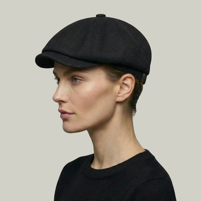 Béret Gavroche Noir Simple Maison Shelby