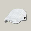 Béret Homme Blanc Maille Ajourée – Étiquette Tissée Été