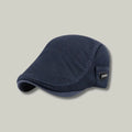 Béret Homme Bleu Marine Maille Ajourée – Étiquette Tissée Été