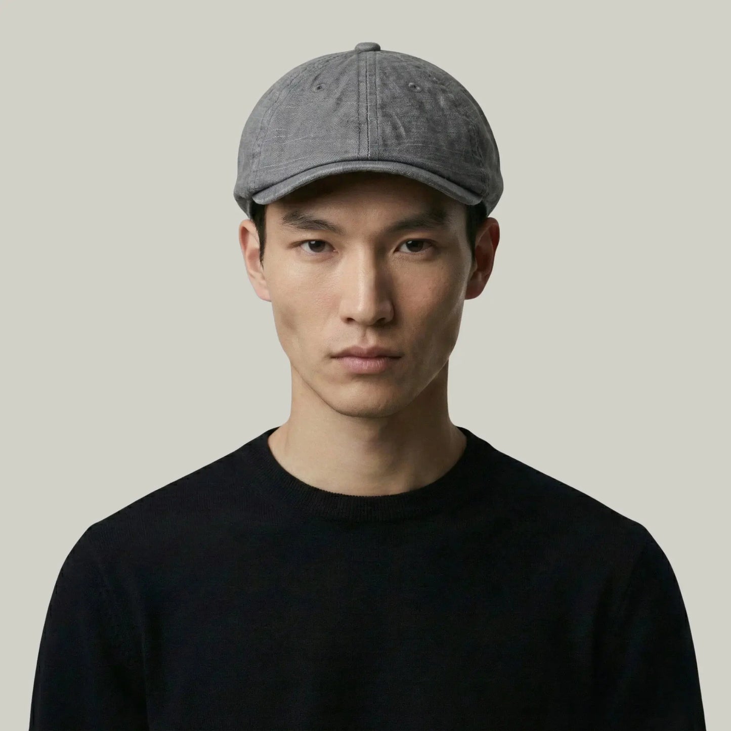 Béret Homme Gris Ardoise Délavé – Coton Stonewash Vintage Maison Shelby