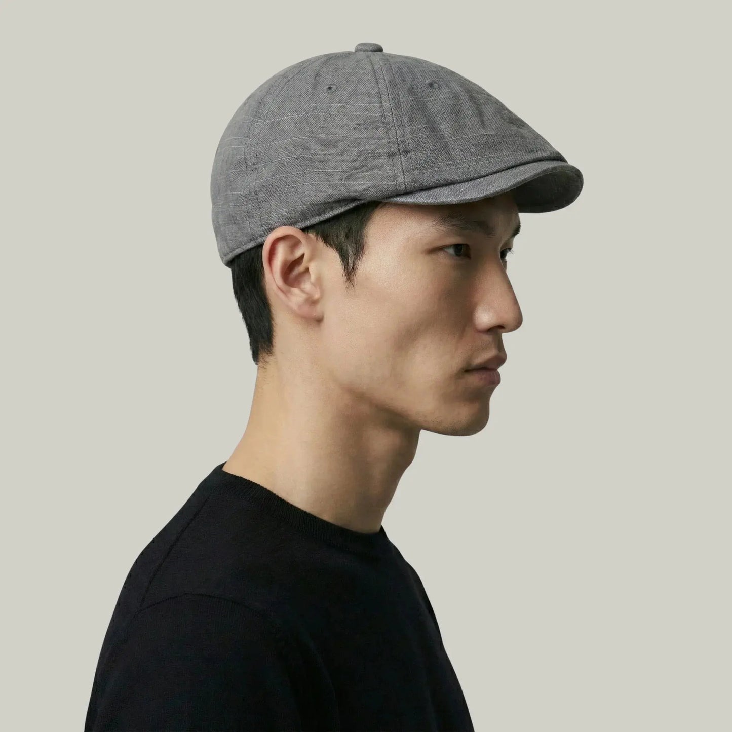 Béret Homme Gris Ardoise Délavé – Coton Stonewash Vintage Maison Shelby