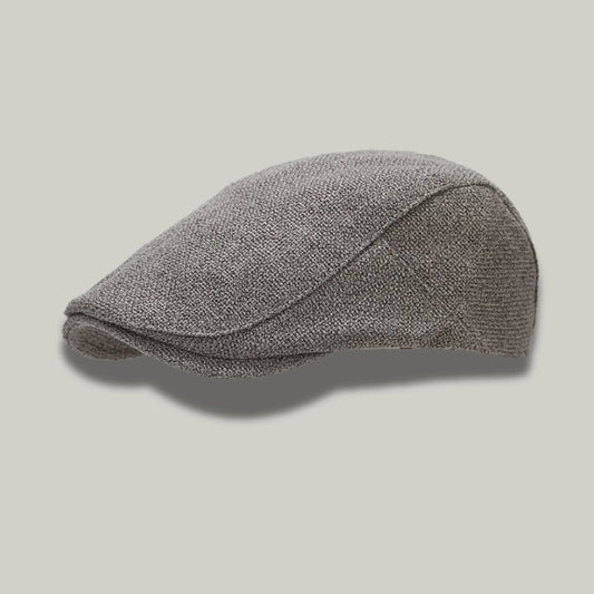 Béret Homme Gris Chiné – Tissu Léger Texturé Toutes Saisons
