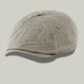 Béret Homme Kaki Clair Délavé – Lin Stonewash Vintage