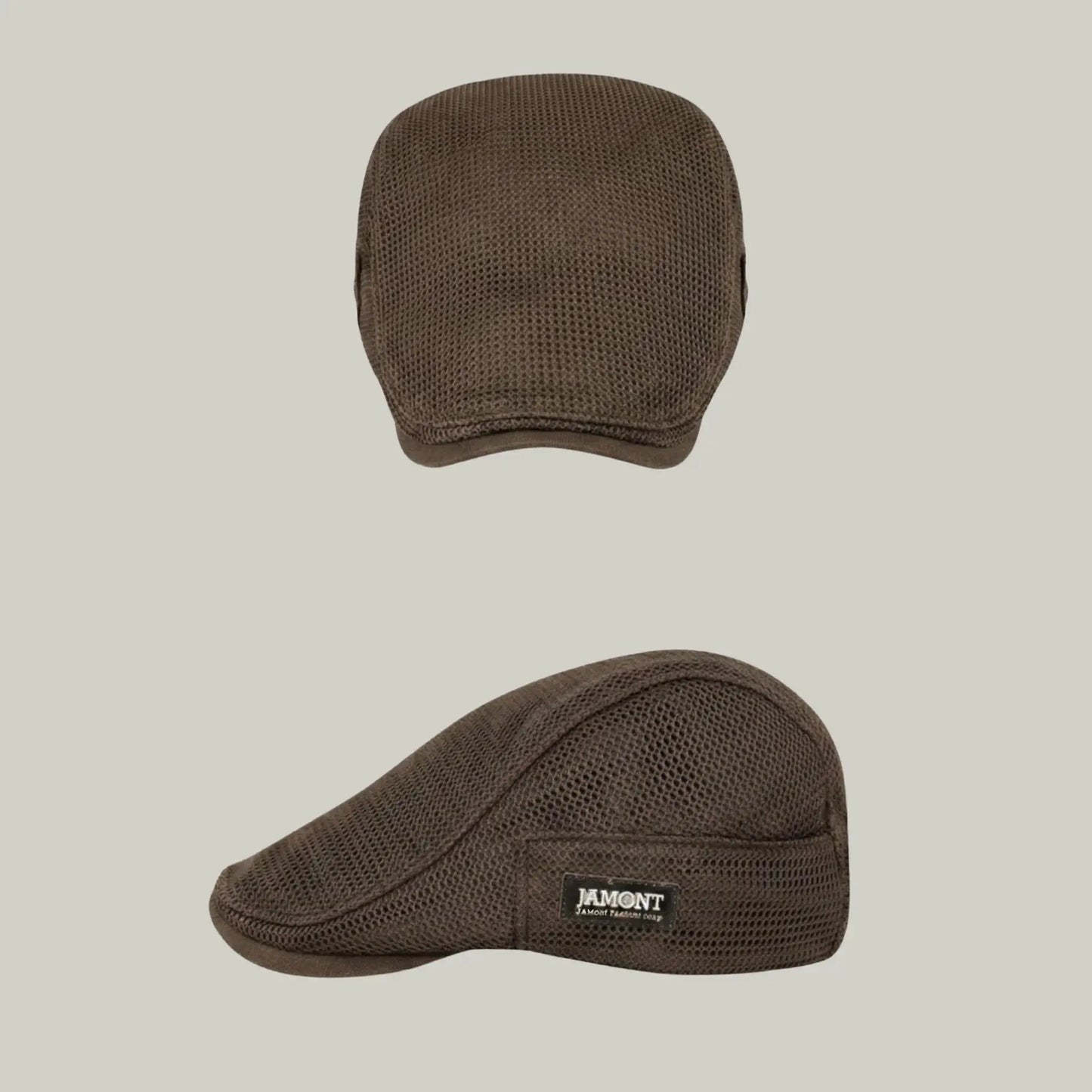 Béret Homme Marron Maille Côtelée – Étiquette Tissée Latérale Maison Shelby