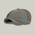Béret Homme Multicolore Patchwork Tweed – 8 Panneaux Vintage