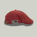 Béret Homme Terracotta – Patch Cuir Vintage Délavé