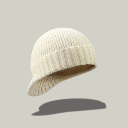 Bonnet Casquette Ivoire Homme Femme – 2 en 1 Visière Intégrée Maison Shelby
